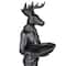 17.75" Black Deer Butler Tabletop Décor by Ashland®